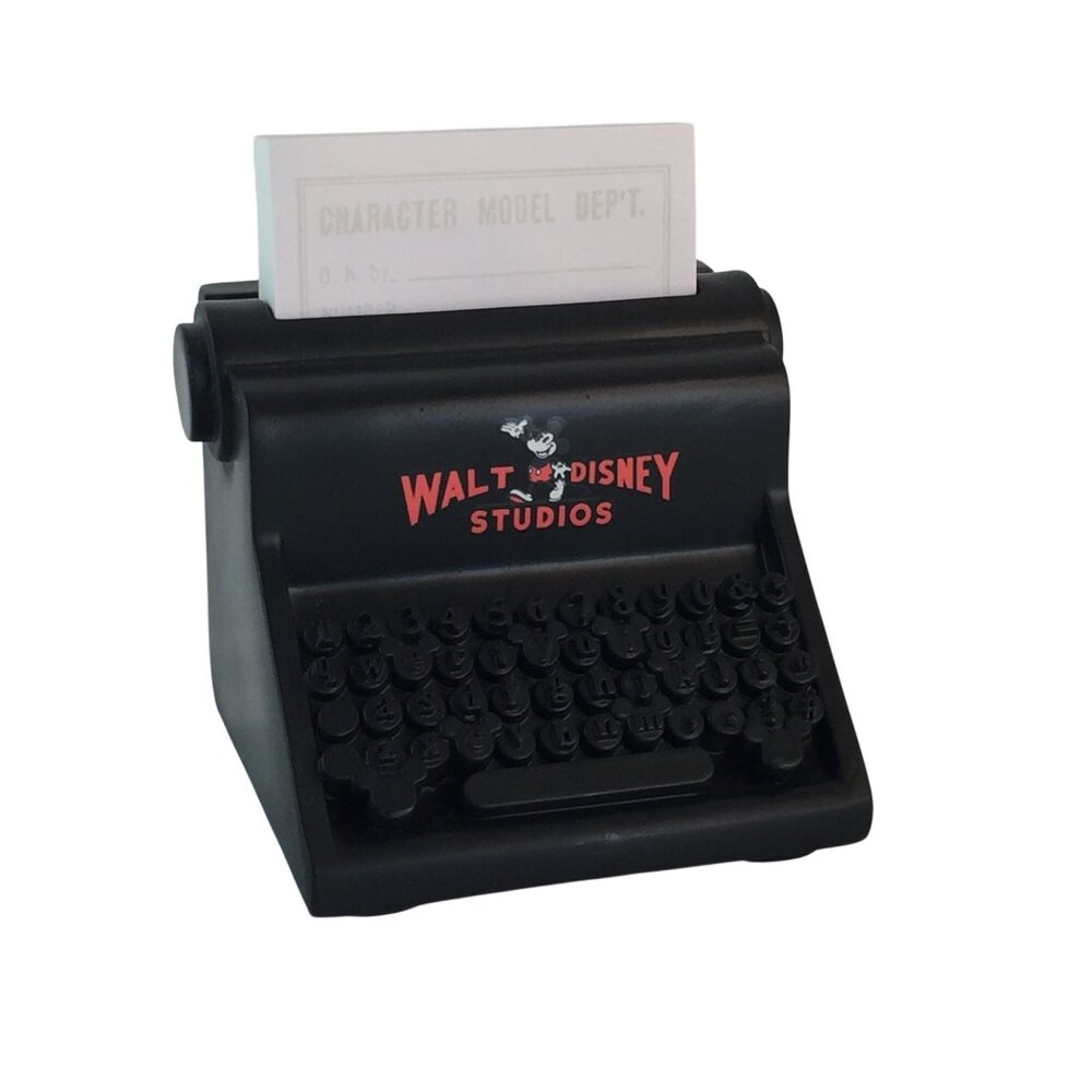 Disney‎ Parks 100 Mickey Mouse Walt Disney Studios Typewriter Sticky Note Holder